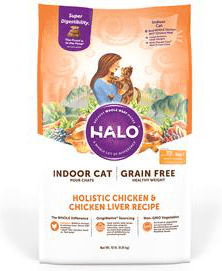Halo Indoor Holistic Healthy Weight Grain Free Chicken & Chicken Liver Recipe